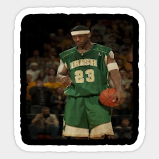 Young Lebron James Vintage Sticker